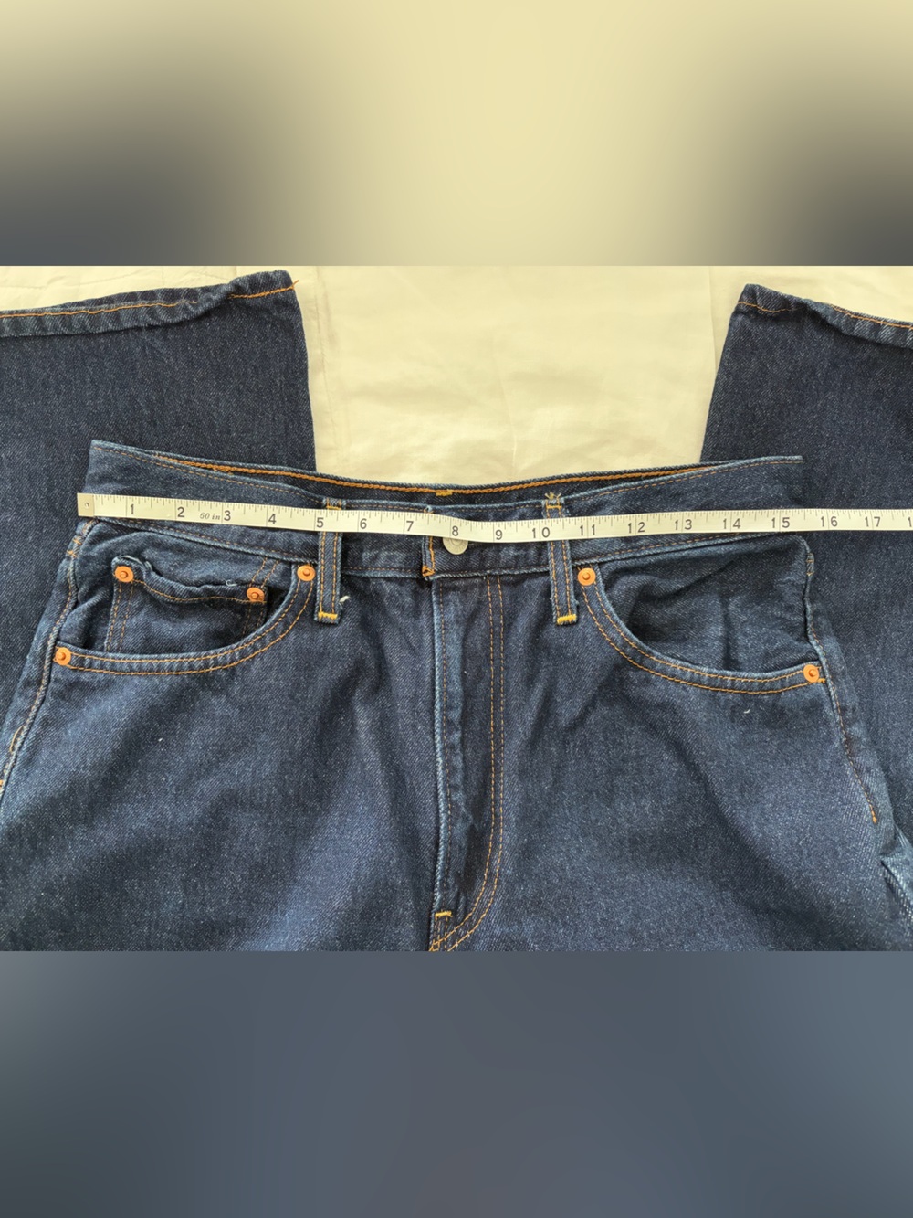 Levi’s Ribcage Wide Leg High-Rise Jeans in Dark Stone Blue, 30x32 - Picture 7 of 15
